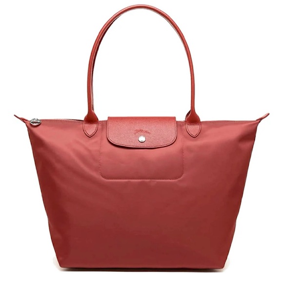 Longchamp Handbags - Longchamp Le Pliage Neo Medium Nylon Shoulder Tote Rouge